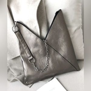 Contemporary Silver Tote